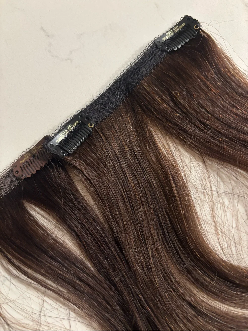 Dark Brown 22” Real Human Hair Clip in Extensions (141 grams) 7 wefts